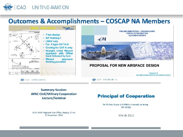 Outcomes & Accomplishments – COSCAP NA Members 