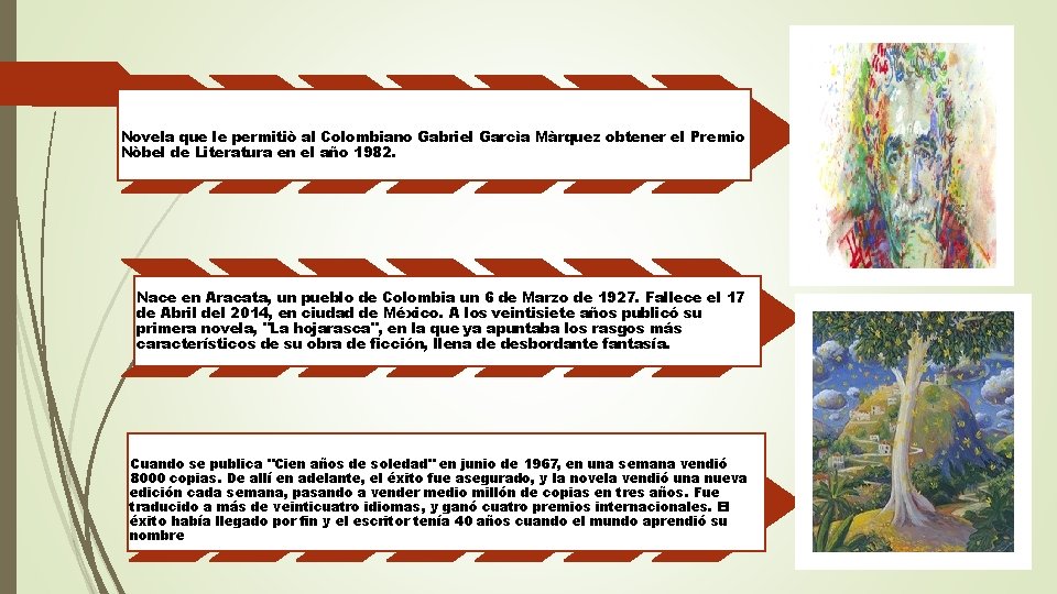 Novela que le permitiò al Colombiano Gabriel Garcìa Màrquez obtener el Premio Nòbel de