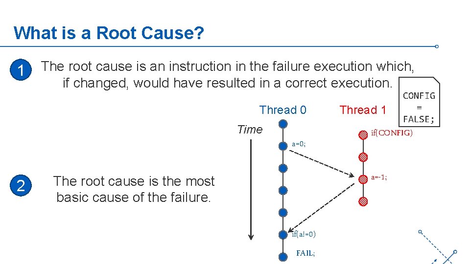 What is a Root Cause? 1 The root cause is an instruction in the