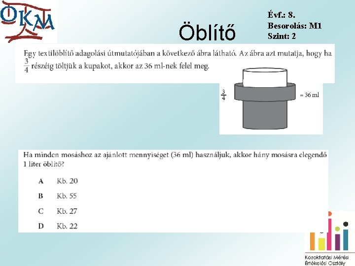 Öblítő Évf. : 8. Besorolás: M 1 Szint: 2 