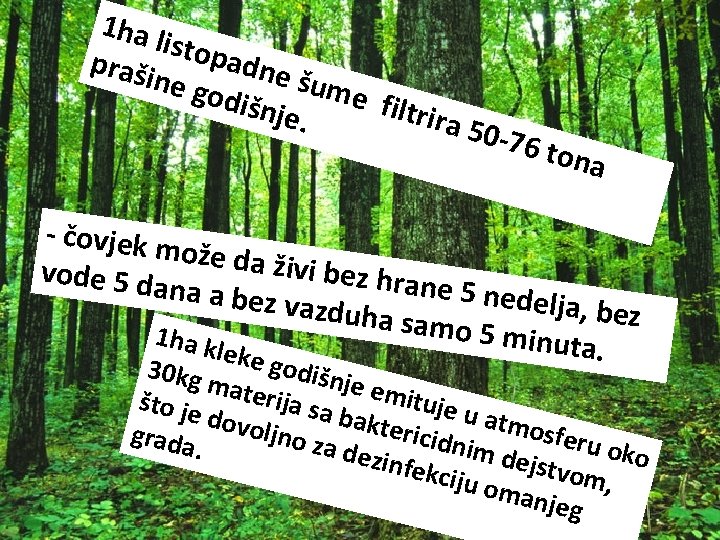 1 ha l istop adne praši ne go šume dišnj filtrir e. a 5076