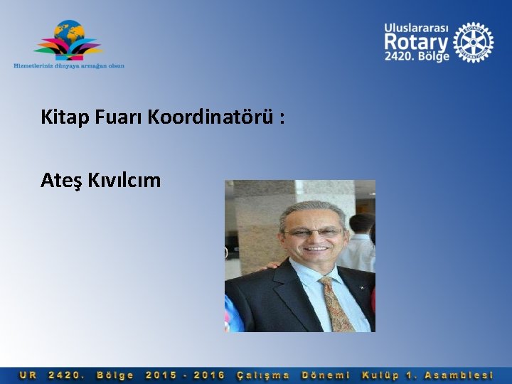 Kitap Fuarı Koordinatörü : Ateş Kıvılcım 