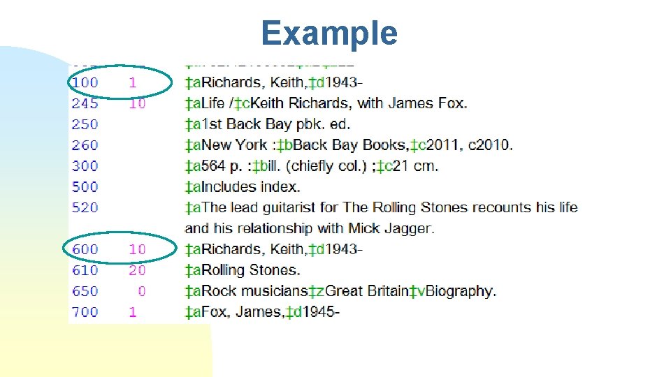 Example 