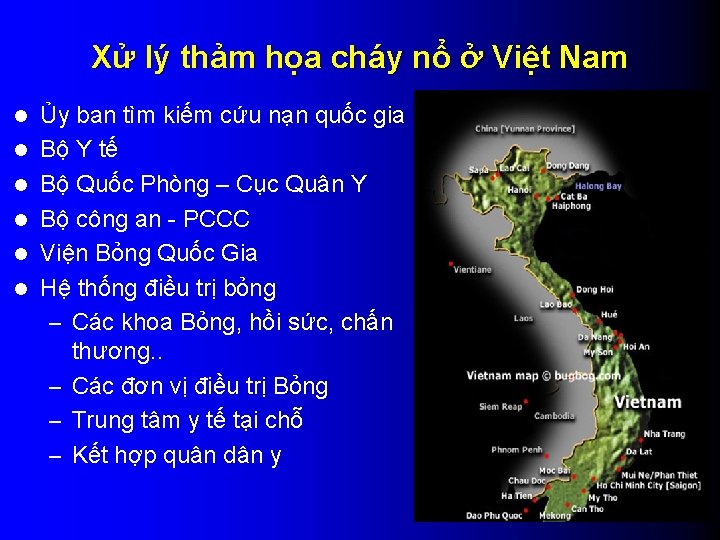 Xử lý thảm họa cháy nổ ở Việt Nam l l l Ủy ban