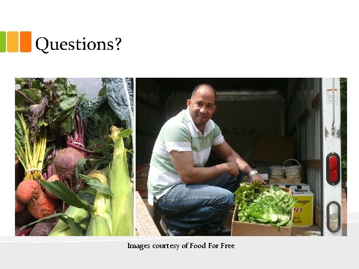 Questions? Images courtesy of Food For Free 