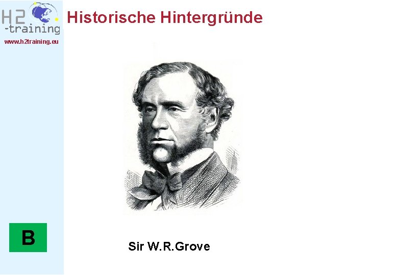 Historische Hintergründe www. h 2 training. eu B Sir W. R. Grove 