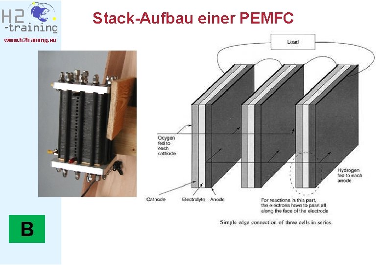 Stack-Aufbau einer PEMFC www. h 2 training. eu B 