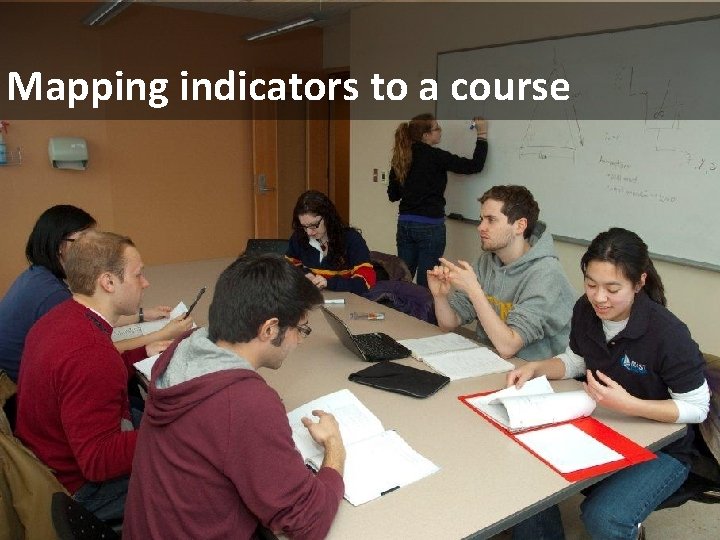 Mapping indicators to a course 
