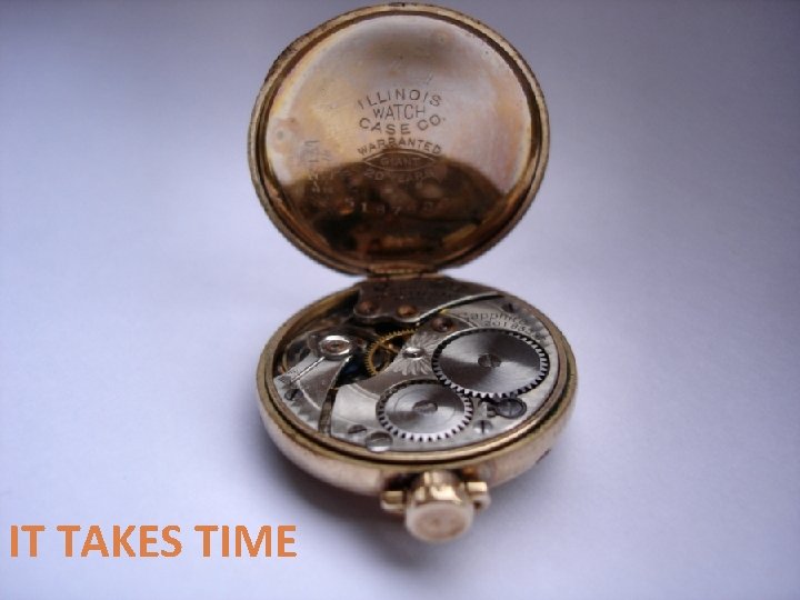 IT TAKES TIME 