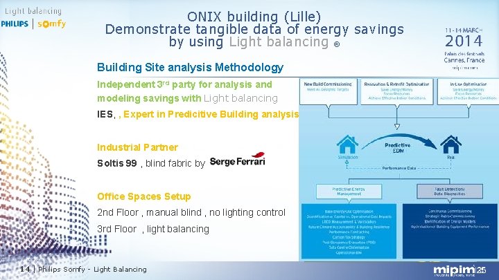 ONIX building (Lille) Demonstrate tangible data of energy savings by using Light balancing ®