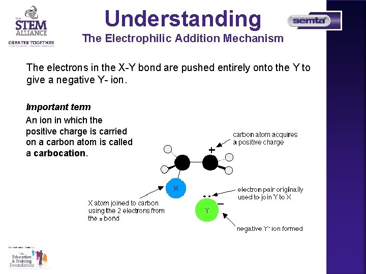 Understanding The Electrophilic Addition Mechanism The electrons in the X-Y bond are pushed entirely