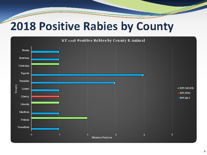 2018 Positive Rabies by County KY 2018 Positive Rabies by County & Animal Boone