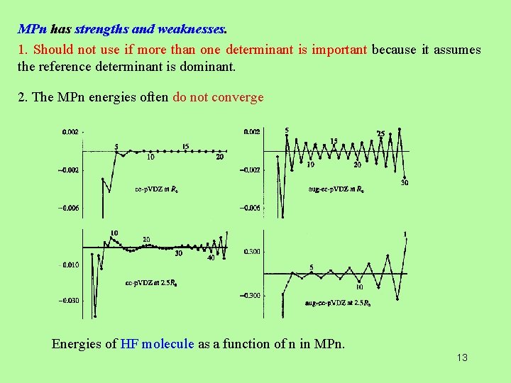 MPn has strengths and weaknesses. 1. Should not use if more than one determinant