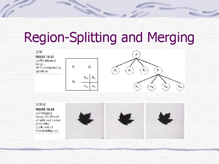 Region-Splitting and Merging 