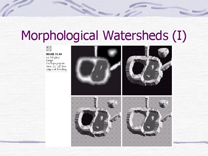 Morphological Watersheds (I) 