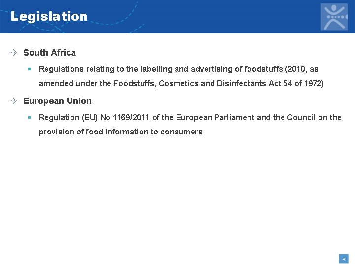 Legislation South Africa § Regulations relating to the labelling and advertising of foodstuffs (2010,