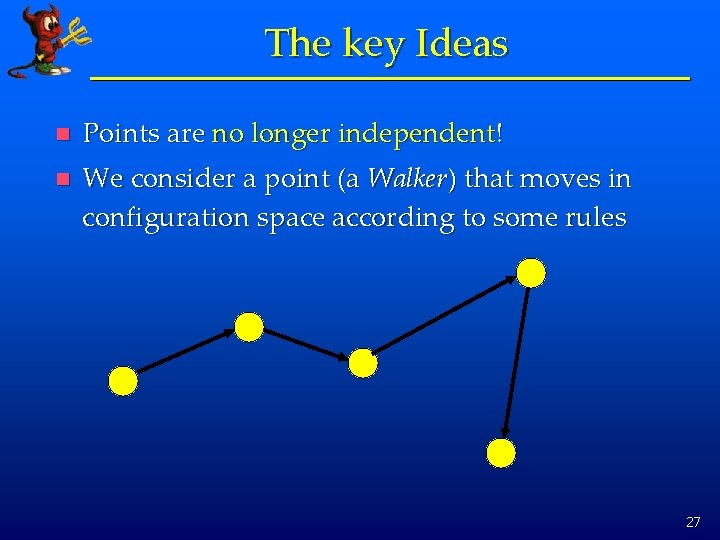 The key Ideas n Points are no longer independent! n We consider a point