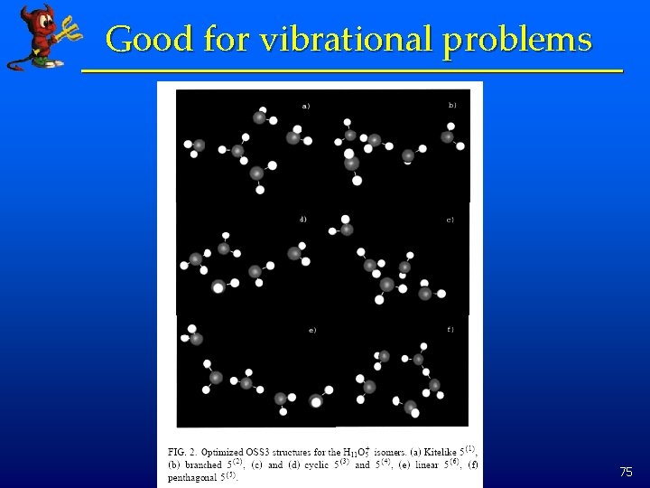 Good for vibrational problems 75 