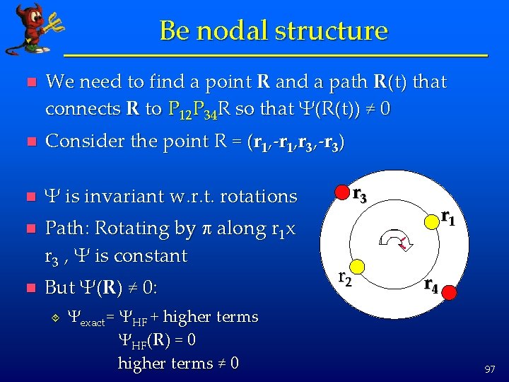 Be nodal structure n We need to find a point R and a path