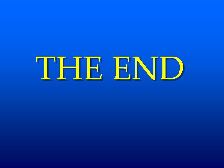 THE END 