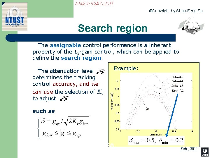 A talk in ICMLC 2011 ®Copyright by Shun-Feng Su Search region The assignable control