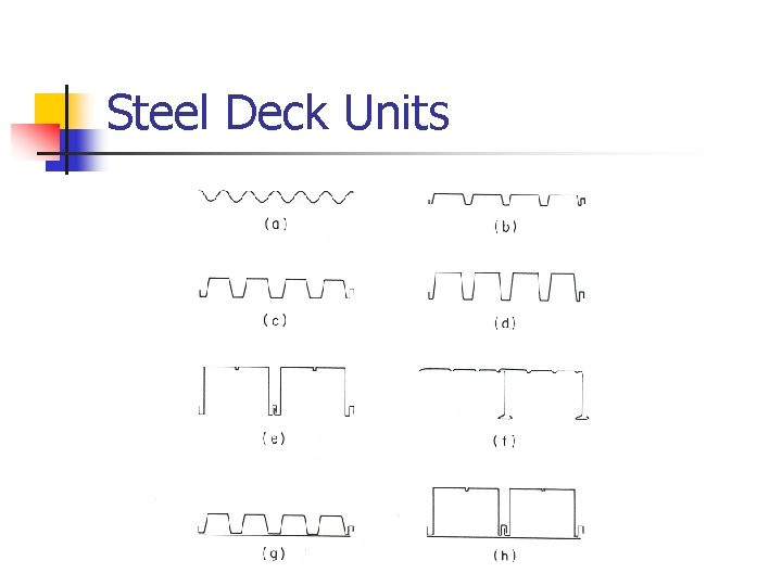Steel Deck Units 