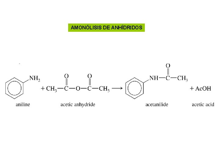 AMONÓLISIS DE ANHÍDRIDOS 