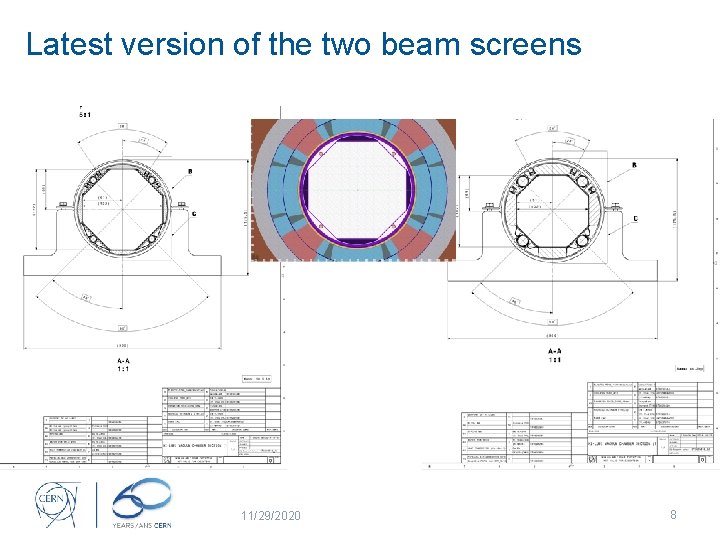 Latest version of the two beam screens 11/29/2020 8 