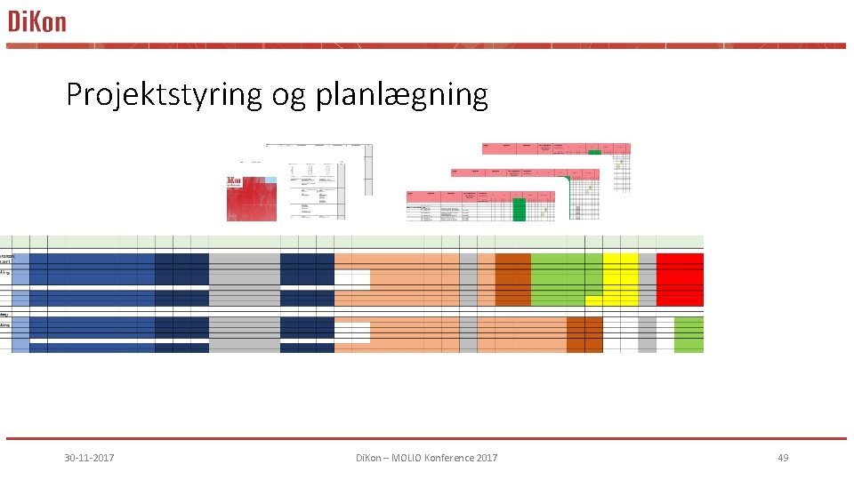 Projektstyring og planlægning 30 -11 -2017 Di. Kon – MOLIO Konference 2017 49 