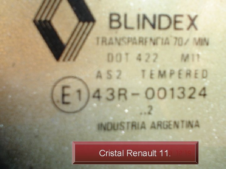 Cristal Renault 11. 