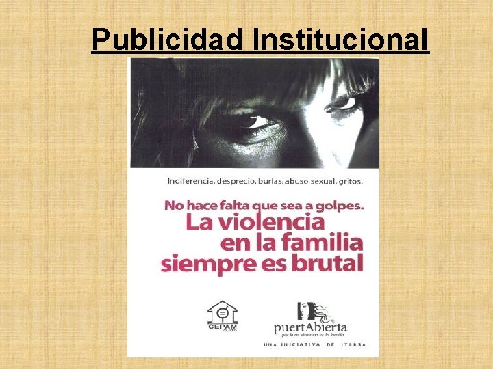 Publicidad Institucional 