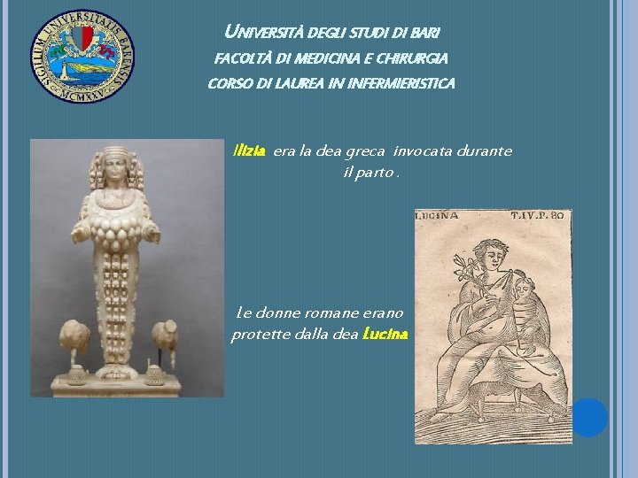 UNIVERSITÀ DEGLI STUDI DI BARI FACOLTÀ DI MEDICINA E CHIRURGIA CORSO DI LAUREA IN