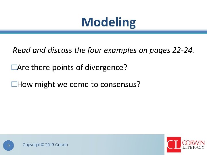 Modeling Read and discuss the four examples on pages 22 -24. �Are there points Modeling Read and discuss the four examples on pages 22 -24. �Are there points