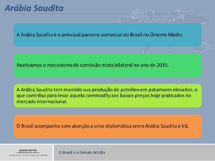 Arábia Saudita O Brasil e o Oriente Médio 