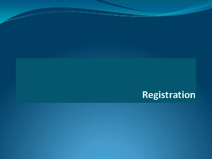 Registration 