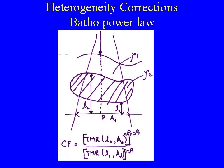 Heterogeneity Corrections Batho power law 