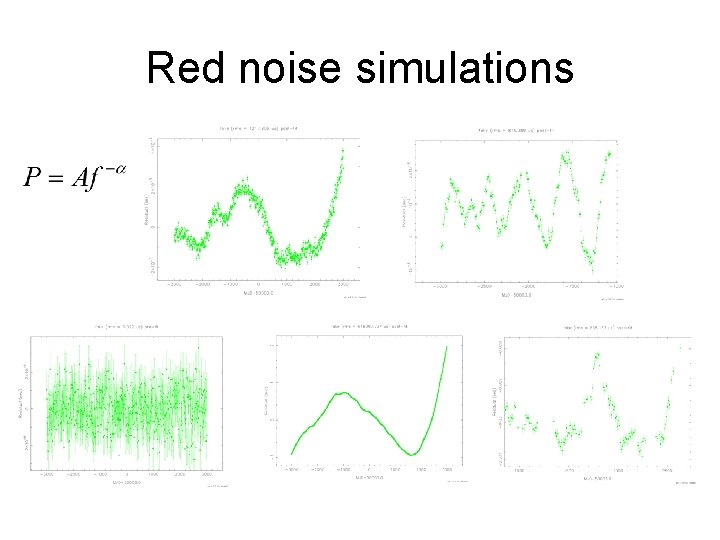 Red noise simulations 