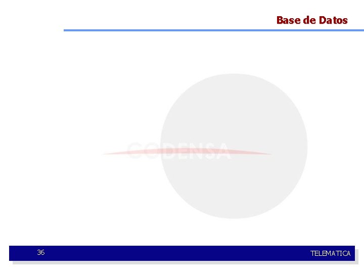 Base de Datos 36 TELEMATICA 