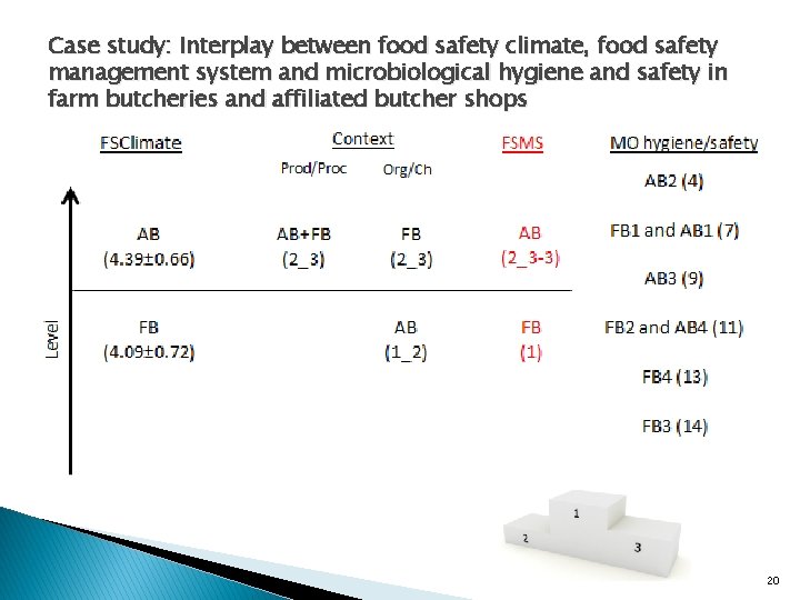 Case study: Interplay between food safety climate, food safety management system and microbiological hygiene