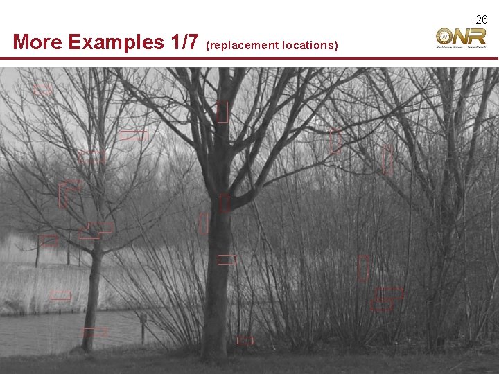 26 More Examples 1/7 © 2009 Robert Hecht-Nielsen. All rights reserved. (replacement locations) 