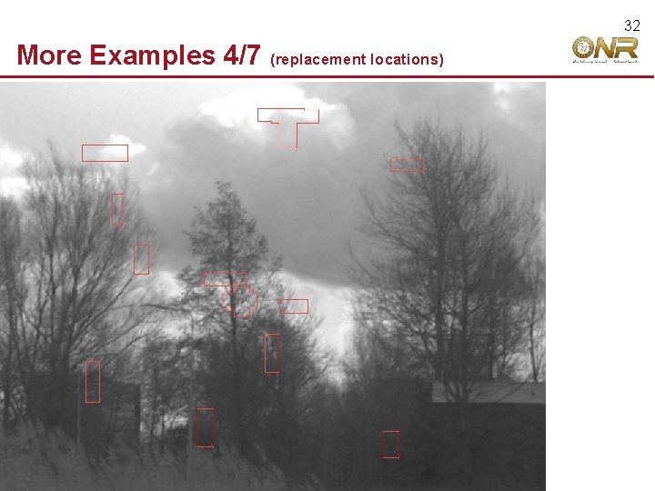 32 More Examples 4/7 © 2009 Robert Hecht-Nielsen. All rights reserved. (replacement locations) 