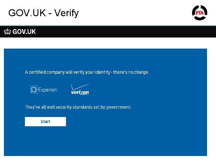 GOV. UK - Verify 