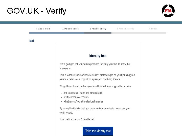 GOV. UK - Verify 