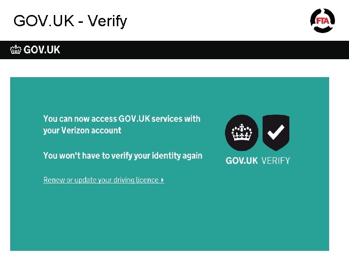 GOV. UK - Verify 