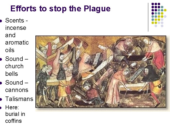 l l l Efforts to stop the Plague Scents incense and aromatic oils Sound