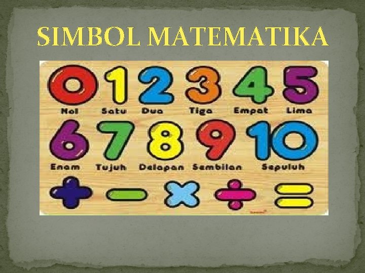 SIMBOL MATEMATIKA 