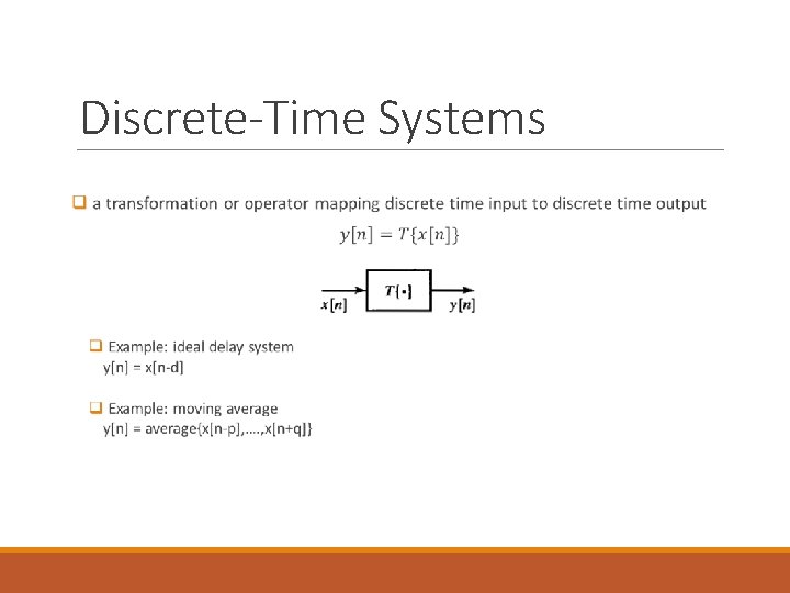 Discrete-Time Systems 