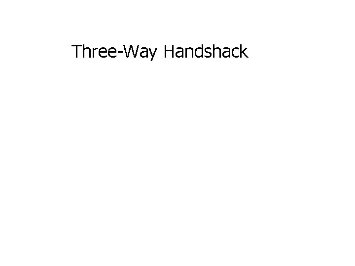 Three-Way Handshack 