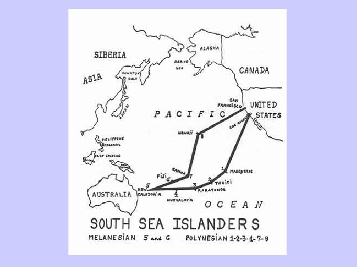 South Pacific Map 