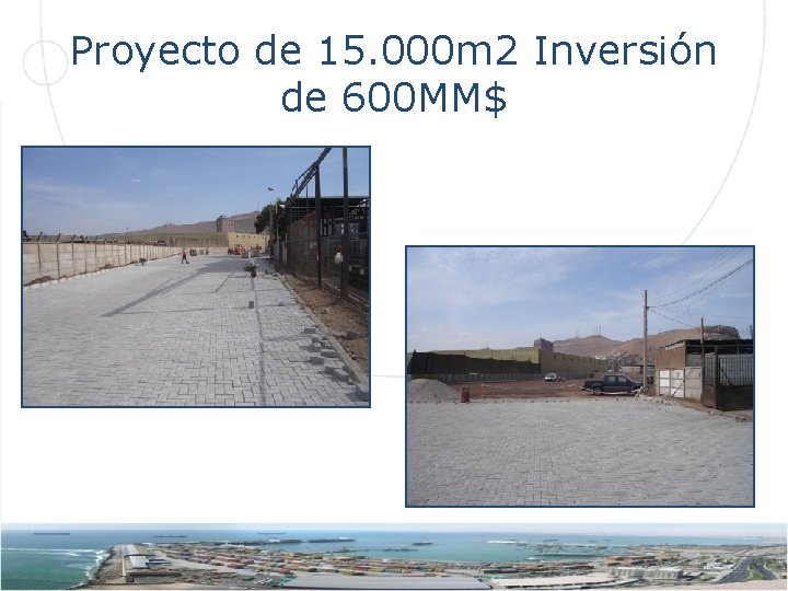 Proyecto de 15. 000 m 2 Inversión de 600 MM$ 